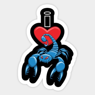 I Heart Scorpions Sticker